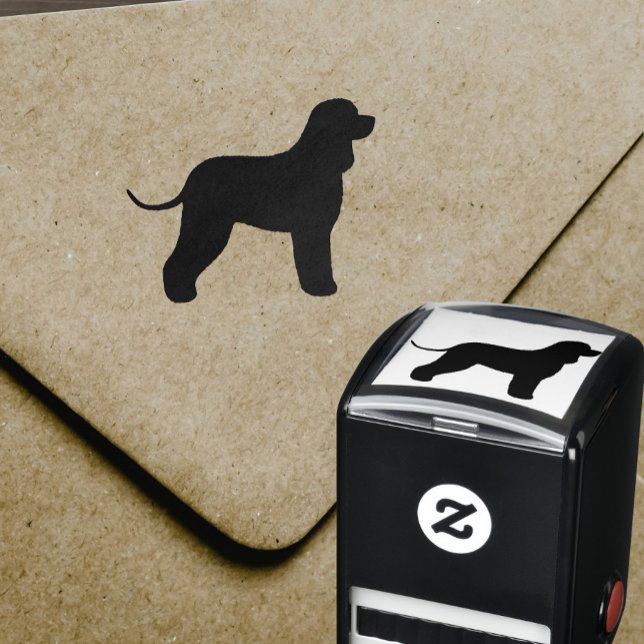 Irish Water Spaniel Dog Breed Silhouette Self-inking Stamp (Creator Uploaded)