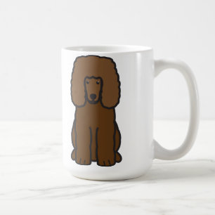Irish Water Spaniel Dog Cartoon Coffee Mug