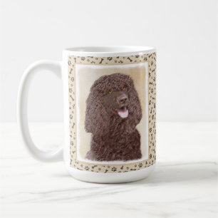Irish Water Spaniel Painting - Original Dog Art Coffee Mug