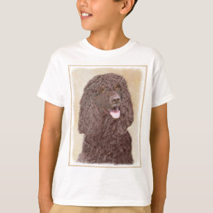 Irish Water Spaniel Painting - Original Dog Art T-Shirt