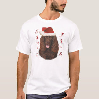Irish Water Spaniel Santa Paws T-Shirt