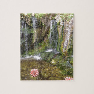 Irish Waterfalls In Blarney Castle Garden Ireland Jigsaw Puzzle