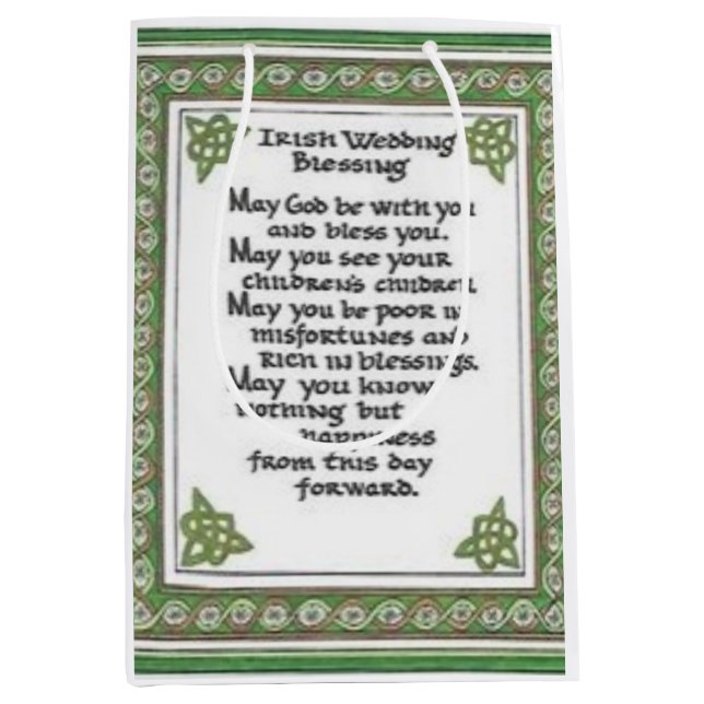 irish wedding  blessing bag (Front)