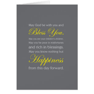 Irish Wedding Blessing Card