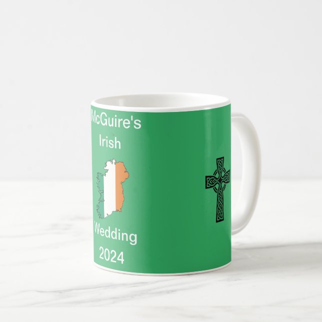 Irish Wedding Coffee Mug Gift (Front Right)