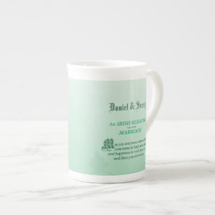 Irish Wedding Congratulations Blessing Bone China Mug
