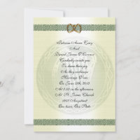 Irish wedding Invitation elegant
