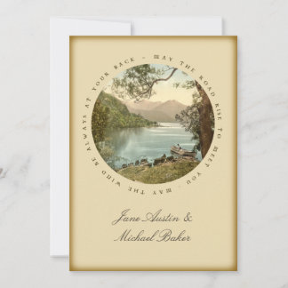 Irish Wedding Lake in Kerry Ireland and Blessing Invitation