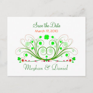 Irish Wedding Save the Date Postcard