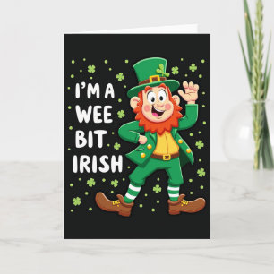 Irish Wee Bit Leprechaun Card