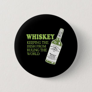 IRISH WHISKEY 6 CM ROUND BADGE