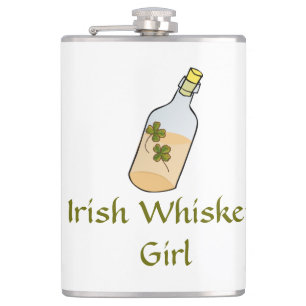 Irish Whiskey Girl Hip Flask