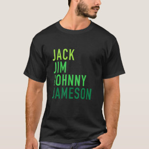 Irish Whiskey St Patricks Day Shamrocks T-Shirt