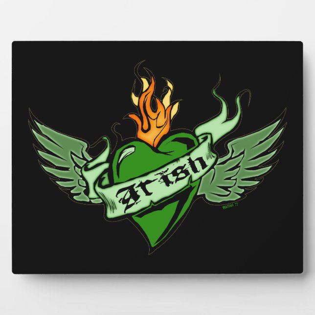 Irish Winged Heart Plaques (Front)