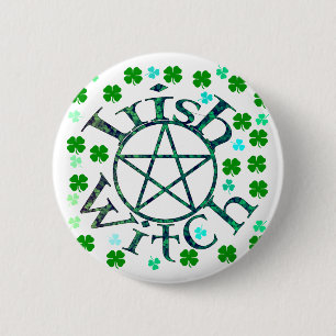 Irish Witch 6 Cm Round Badge