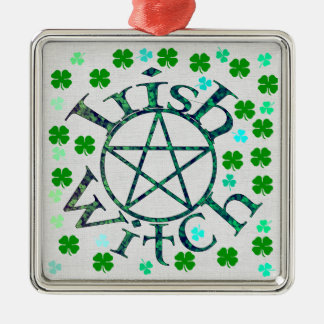 Irish Witch Metal Tree Decoration