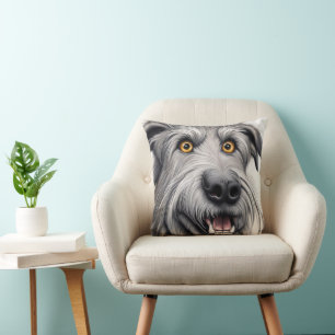 Irish Wolfhound Cartoon Cushion