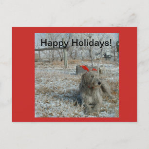 Irish Wolfhound Christmas Card
