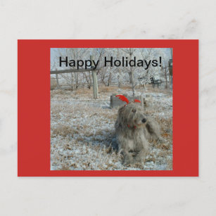 Irish Wolfhound Christmas Card