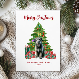 Irish Wolfhound Christmas Card