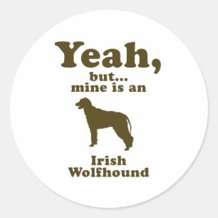 Irish Wolfhound Classic Round Sticker