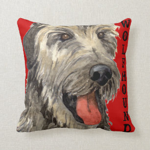 Irish Wolfhound Color Block Cushion