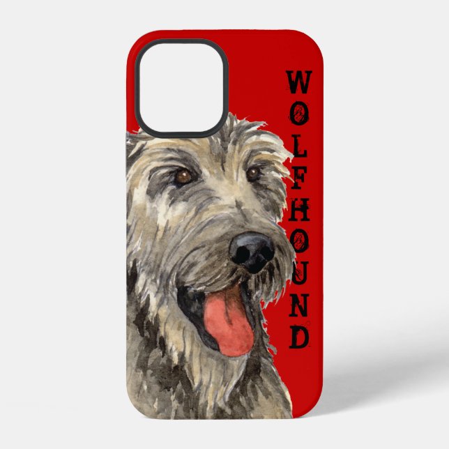 Irish Wolfhound Colour Block iPhone Case (Back)