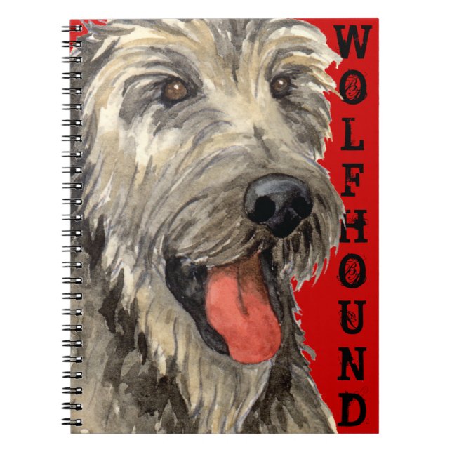 Irish Wolfhound Colour Block Notebook (Front)