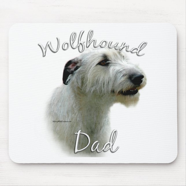 Irish Wolfhound Dad 2 Mouse Mat (Front)