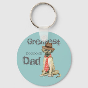 Irish Wolfhound Dad Key Ring