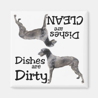 Irish Wolfhound Dishwasher Magnet