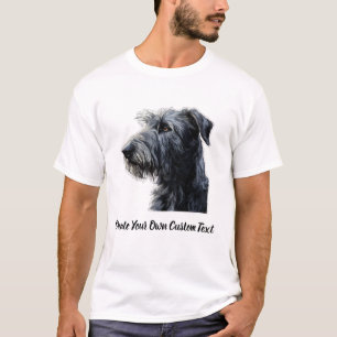 Irish Wolfhound Dog Create Your Own Custom Text T-Shirt