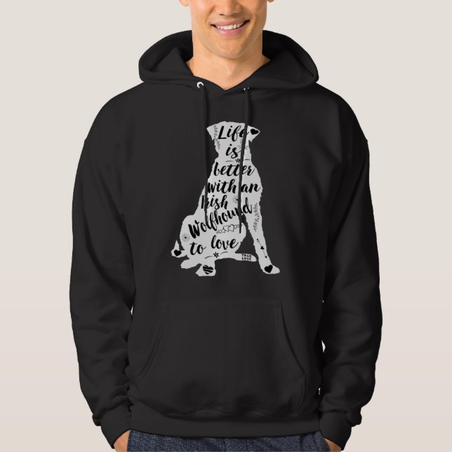 Irish Wolfhound Dog for Irish Wolfhound Dog Hoodie (Front)