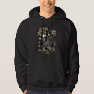 Irish Wolfhound Dog Mediaeval Victorian Gothic Ste Hoodie