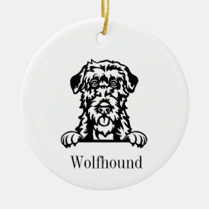 Irish Wolfhound dog ornament
