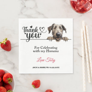 Irish Wolfhound Dog Paper Napkin