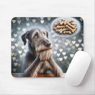 Irish Wolfhound Dreaming Of Bones Mouse Mat