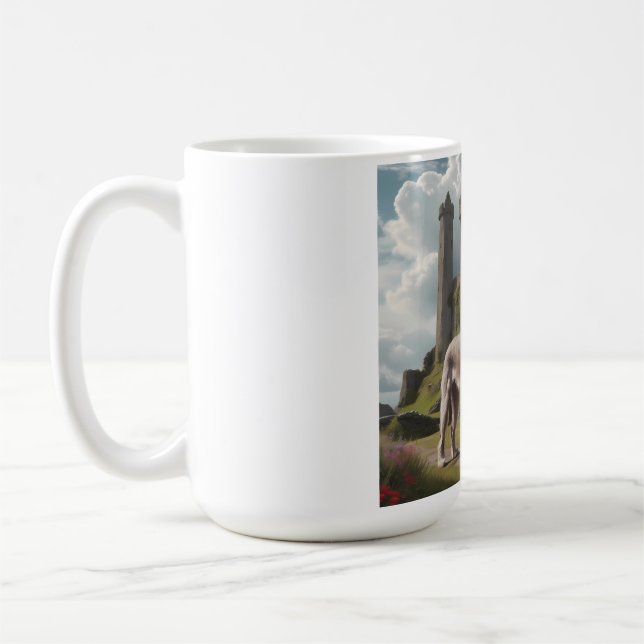Irish Wolfhound Elegant Breed Coffee Mug (Left)