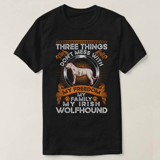Irish Wolfhound Family Irish Wolfhound Irish Wolfh T-Shirt (Design Front)