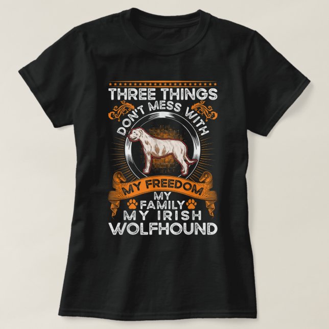 Irish Wolfhound Family Irish Wolfhound Irish Wolfh T-Shirt (Design Front)