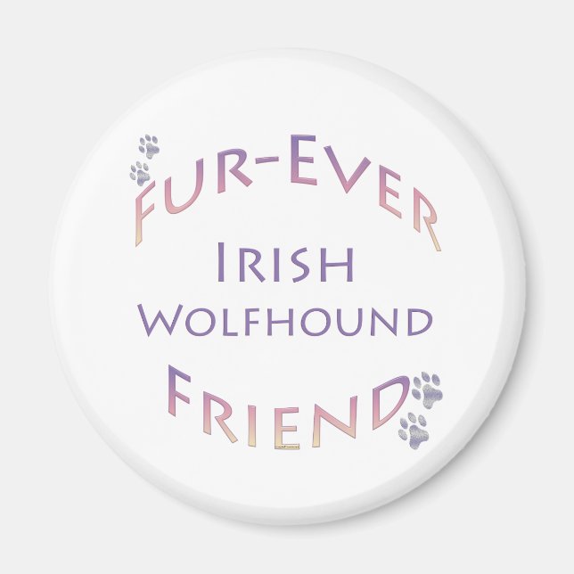 Irish Wolfhound Furever Magnet (Front)