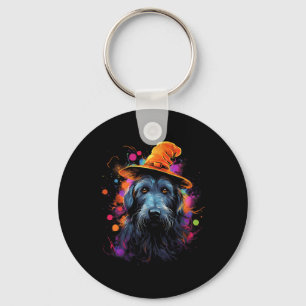 Irish wolfhound Halloween dog pet dog Key Ring