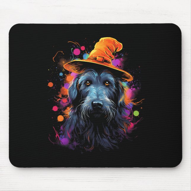 Irish wolfhound Halloween dog pet dog  Mouse Mat (Front)
