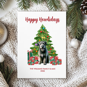Irish Wolfhound Happy Howlidays Card