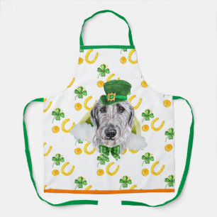 Irish Wolfhound Holiday Decor St Patrick's Day Dog Apron