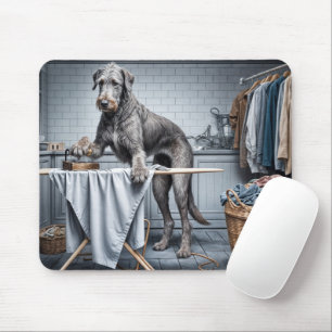 Irish Wolfhound Ironing Clothes Mouse Mat