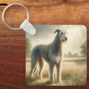 Irish Wolfhound Key Ring