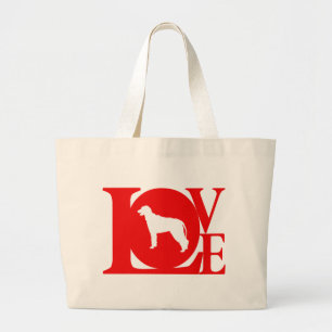 Irish Wolfhound Large Tote Bag