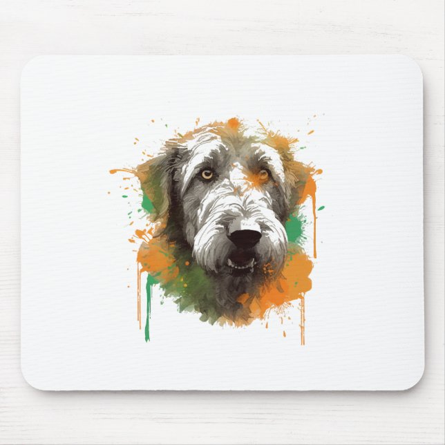 Irish Wolfhound  Mouse Mat (Front)