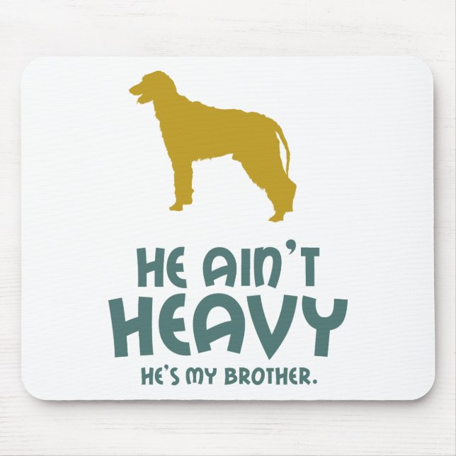 Irish Wolfhound Mouse Mat (Front)